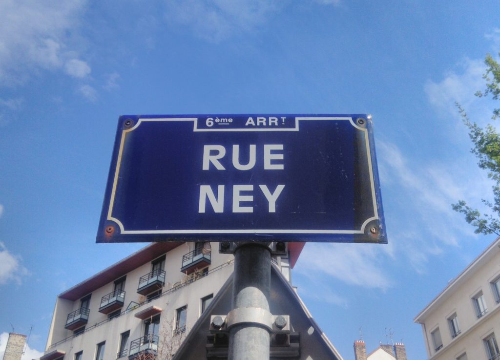 Panneau contrepèterie Rue Ney